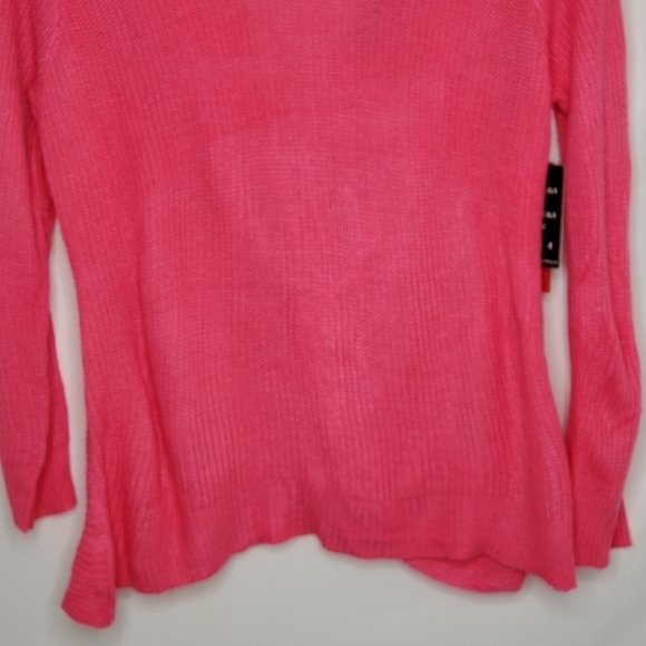 Almost Famous Pink Sweater Size 3X Knot Twist Detail Coquette Balletcore NEW - Picture 7 of 16